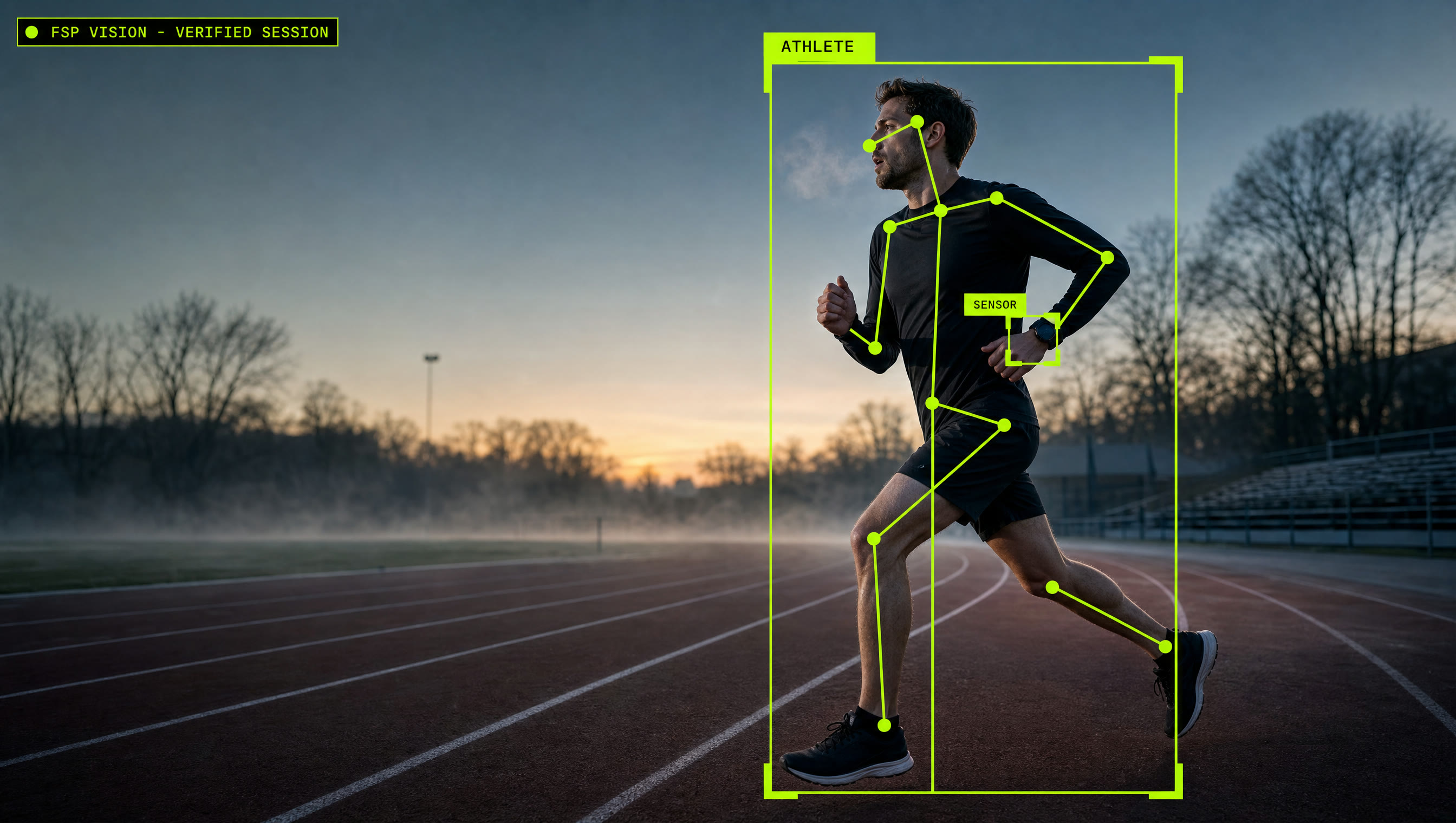 GPS vest on a soccer player beside a timestamped digital session record